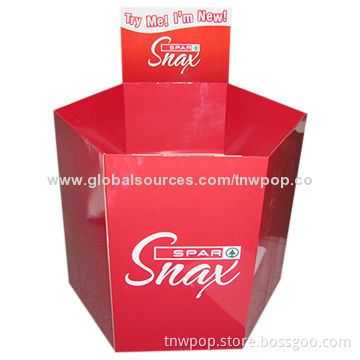 Cardboard Dump Bin Displays, Strong Eco-friendly Paper/Printing/Unique Design Grab Attention Easily